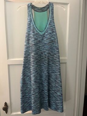 MPG Light Aqua Performance Tank Dress